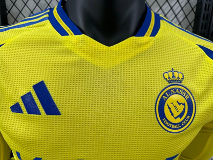 Al Nassr 24/25 Home Long Sleeve Football Shirt