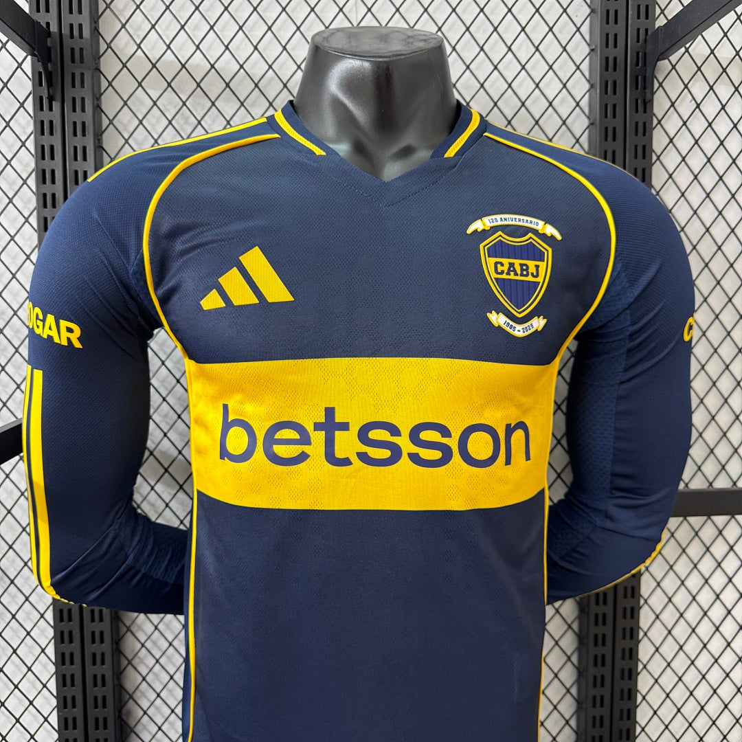 Boca Juniors 25/26 Home Long Sleeve Football Shirt