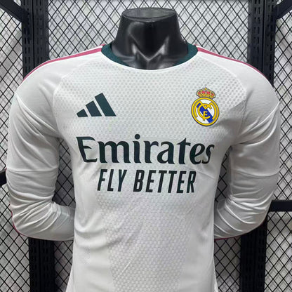Real Madrid 26/27 Home Long Sleeve Football Shirt