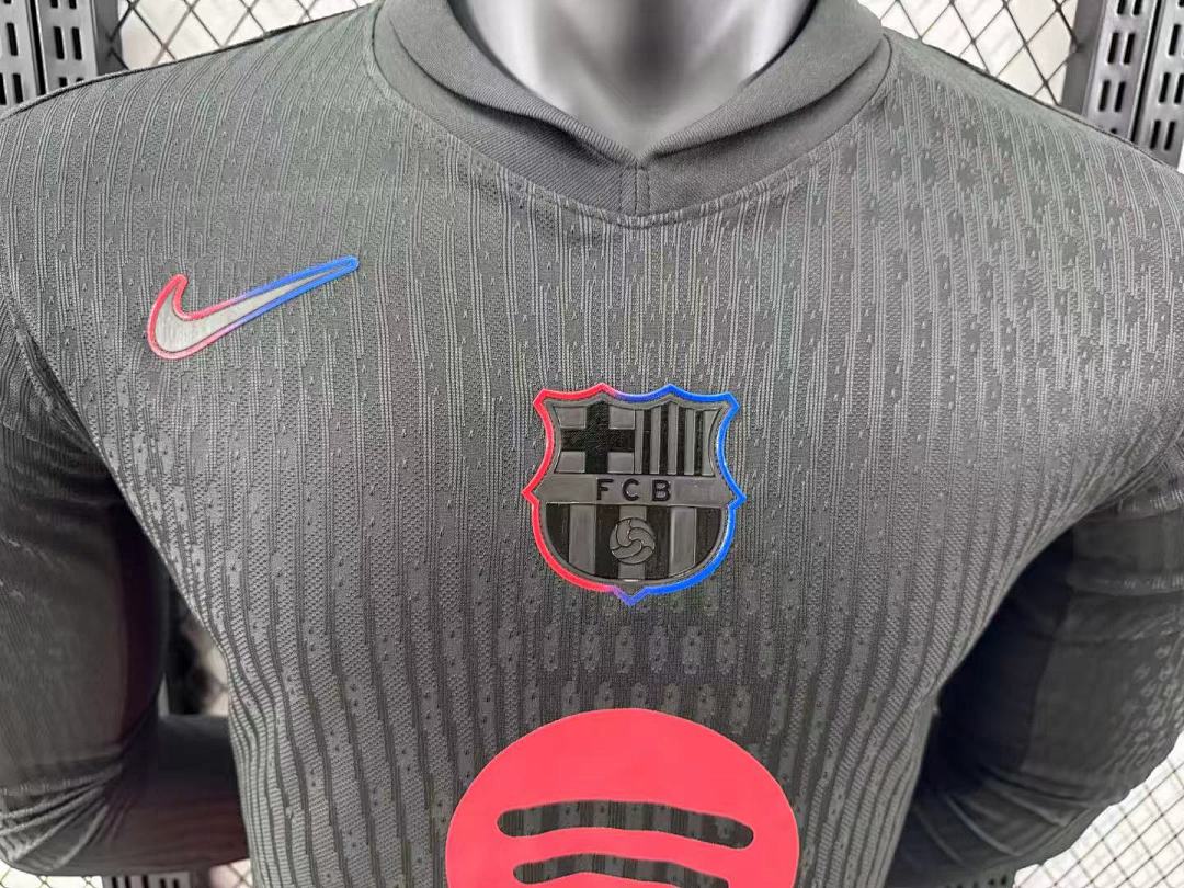 Barcelona 24/25 Away Long Sleeve Football Shirt