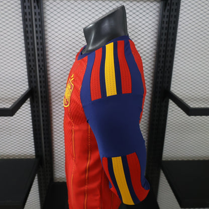 Spain 26/27 Home Two Stars Long Sleeve Football Shirt