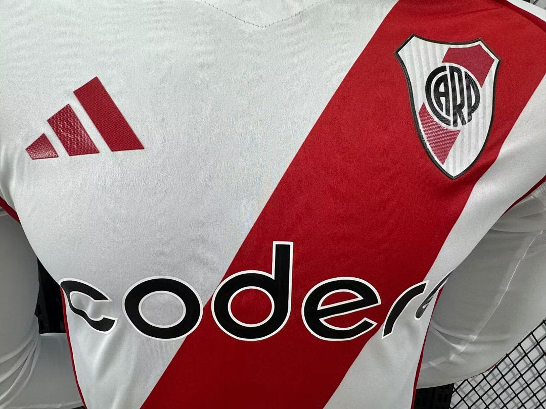 River Plate 24/25 Home Long Sleeve Football Shirt