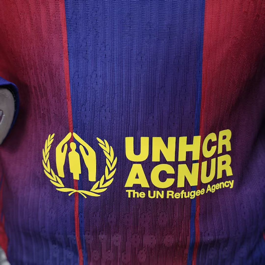 Barcelona 25/26 Home Long Sleeve Football Shirt