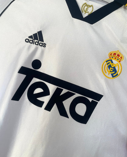 Real Madrid 98/00 Home Long Sleeve Football Shirt