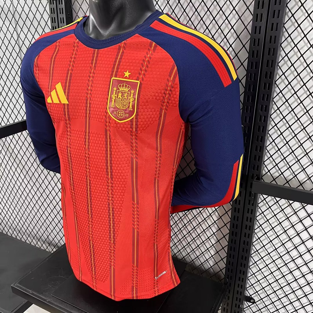 Spain 2026 Home Long Sleeve Football Shirt
