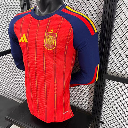 Spain 2026 Home Long Sleeve Football Shirt