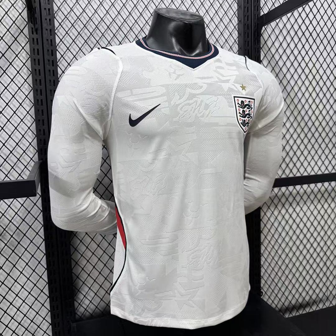 England 2026 Home Long Sleeve Football Shirt