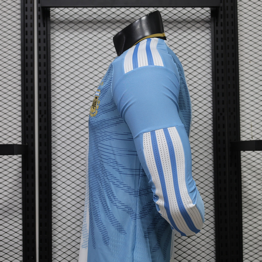 Argentina 26/27 Anniversary Long Sleeve Player Version Football Shirt
