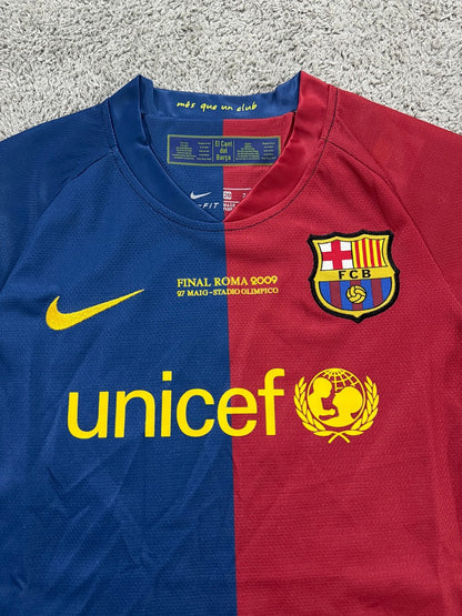 Kids Retro Barcelona 08/09 Home Football Shirt