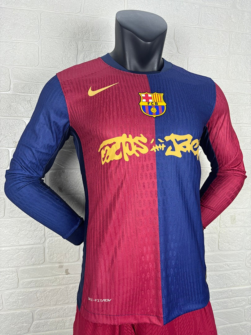 Barcelona 24/25 Home Long Sleeve Football Shirt