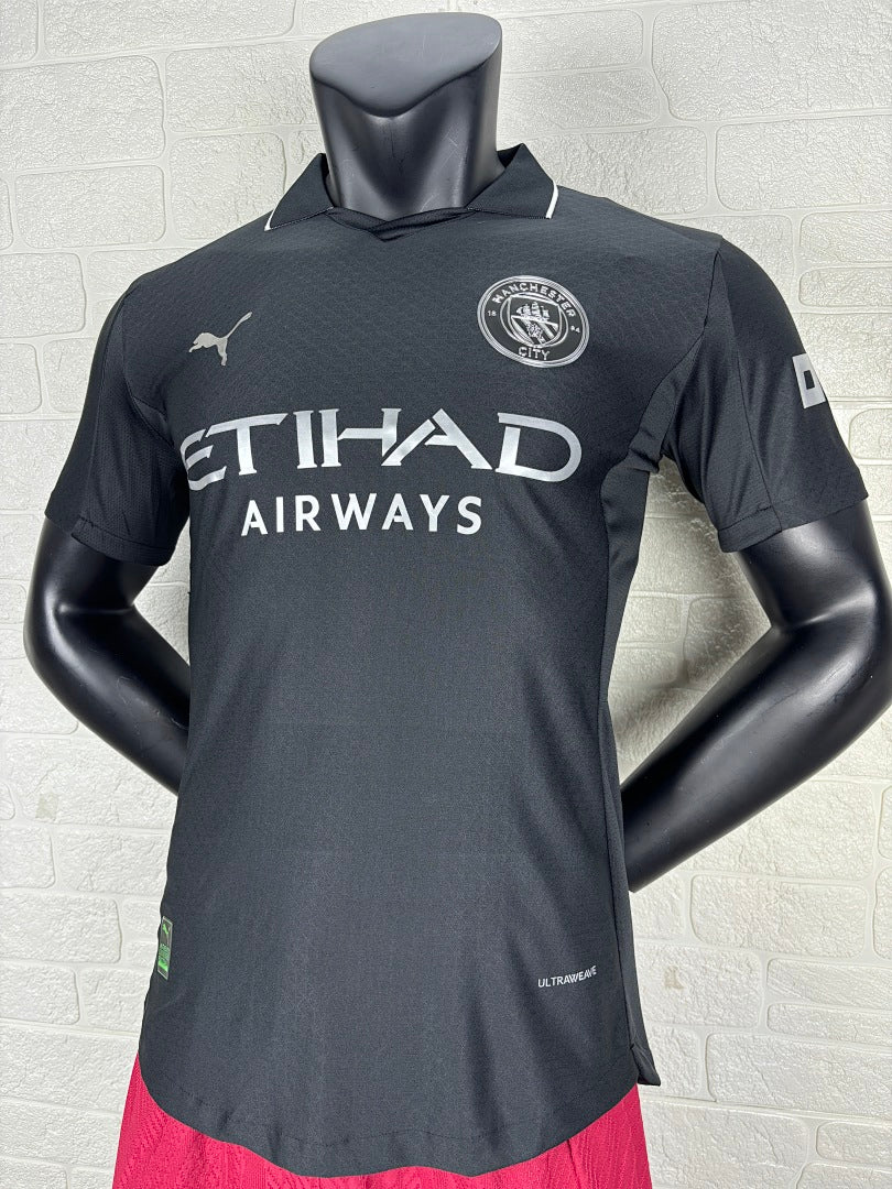 Manchester City 25/26 Away Black Football Shirt