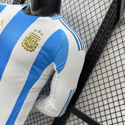 Argentina 2024 Home Long Sleeve Football Shirt