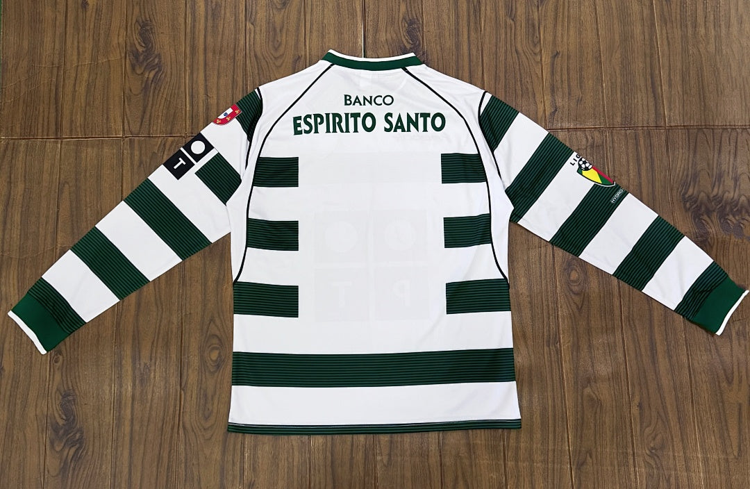 Sporting CP 01/03 Home Long Sleeve Football Shirt