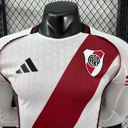 River Plate 25/26 Home Long Sleeve Football Shirt