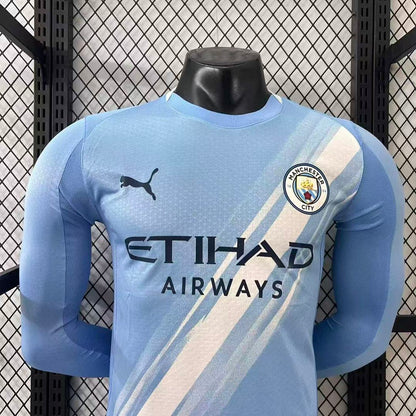 Manchester City 25/26 Home Long Sleeve Football Shirt