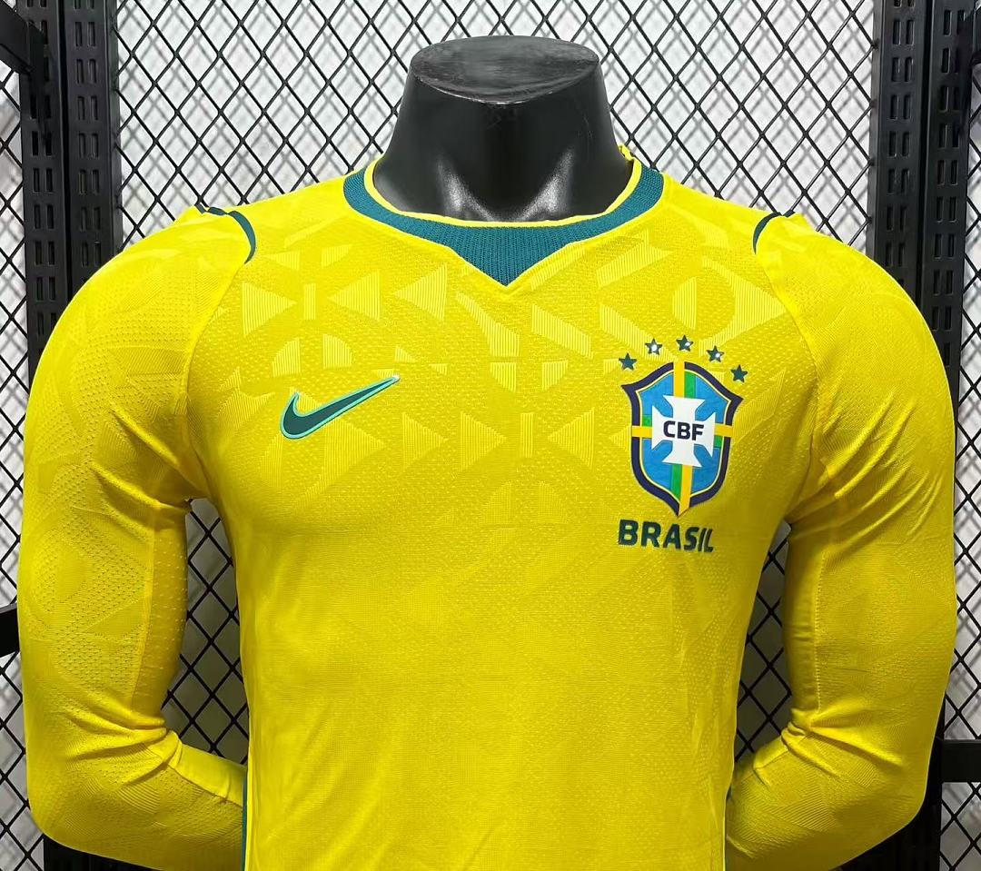 Brazil 2026 Home Long Sleeve Football Shirt