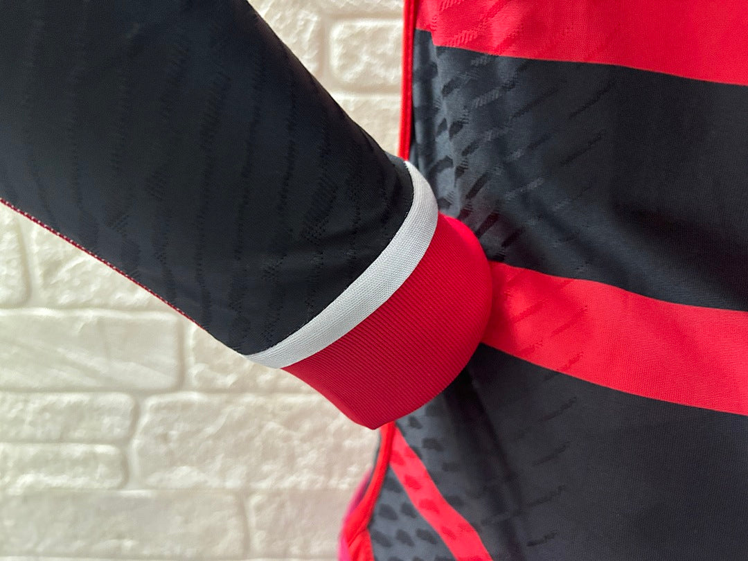 Flamengo 24/25 Home Long Sleeve Football Shirt