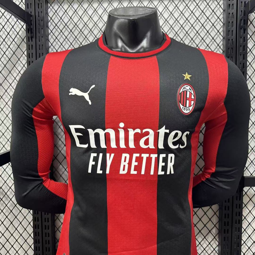 AC Milan 26/27 Home Long Sleeve Football Shirt