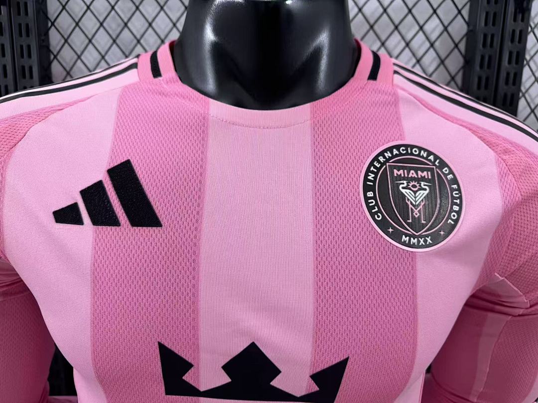 Inter Miami 25/26 Home Long Sleeve Football Shirt