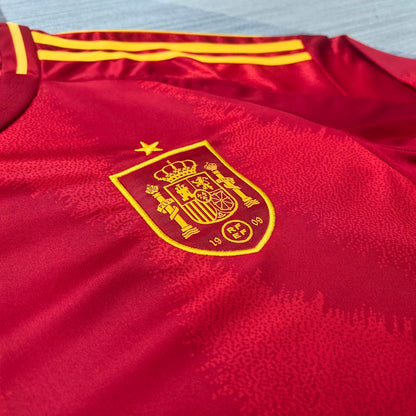 Spain 2024 Home Long Sleeve Football Shirt
