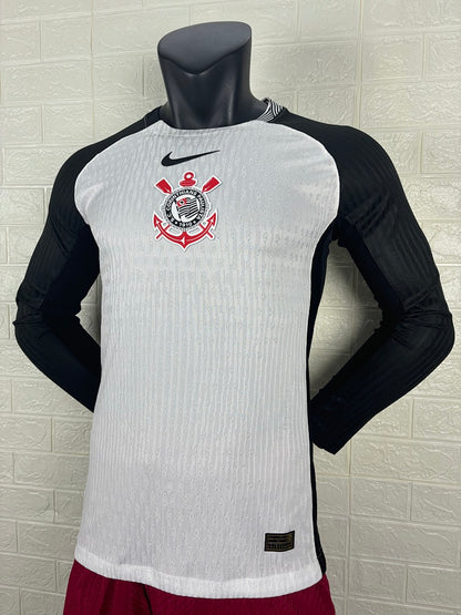 Corinthians 25/26 Home Long Sleeve Football Shirt