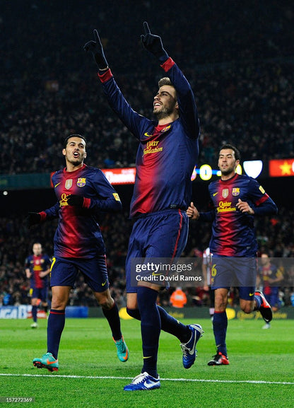 Barcelona 12/13 Player Version Long Sleeve Football Shirt
