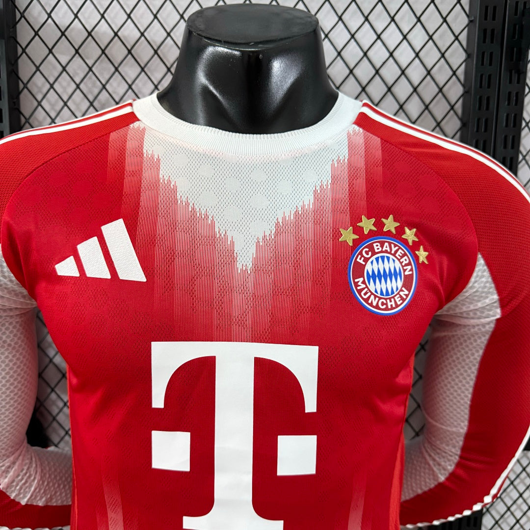 Bayern Munich 25/26 Home Long Sleeve Football Shirt