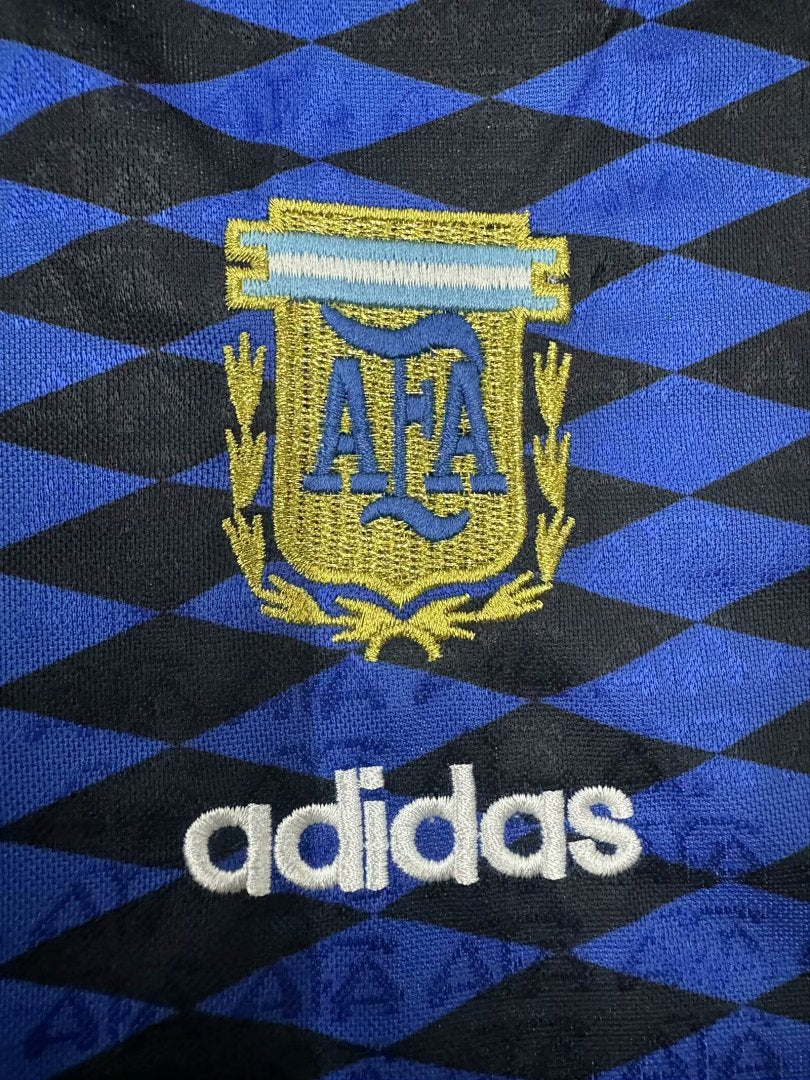 Kids Retro Argentina 1994 Away Football Shirt
