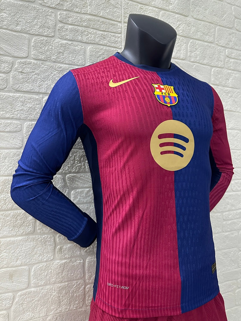 Barcelona 24/25 Home Long Sleeve Football Shirt