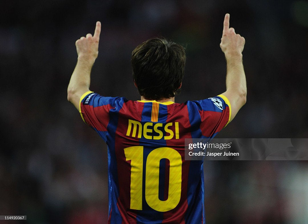 Barcelona 10/11 Home Player Version Long Sleeve Football Shirt