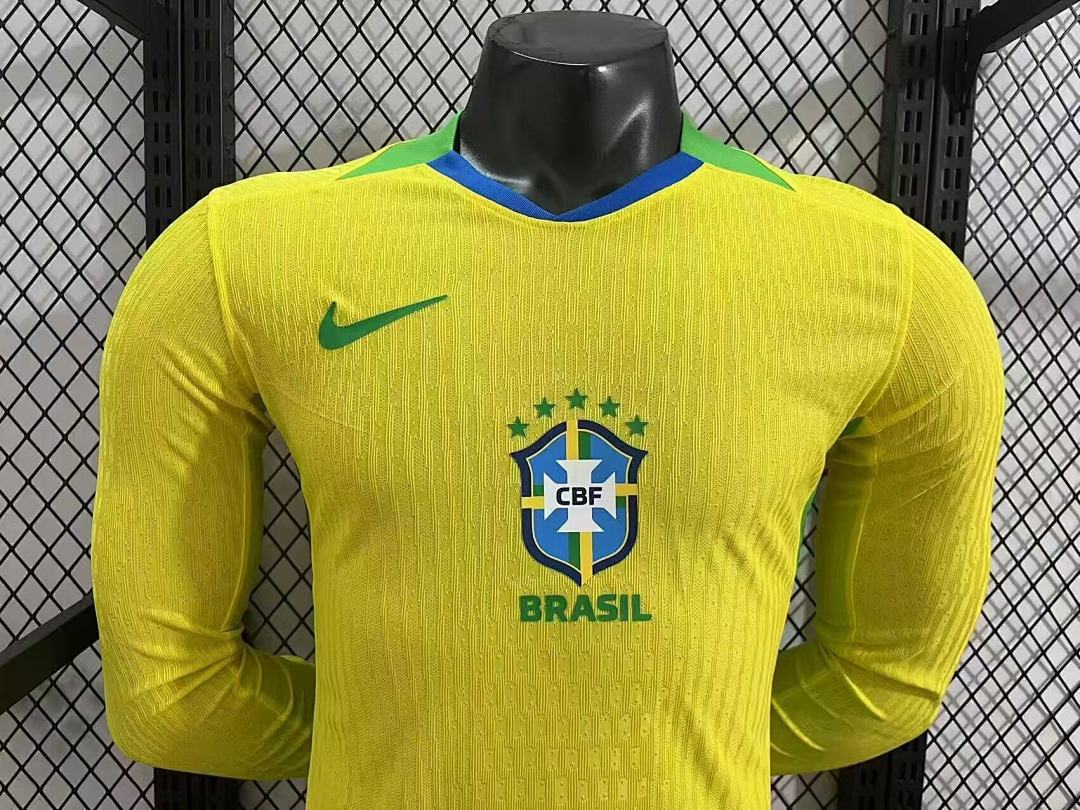 Brazil 25/26 Home Long Sleeve Football Shirt