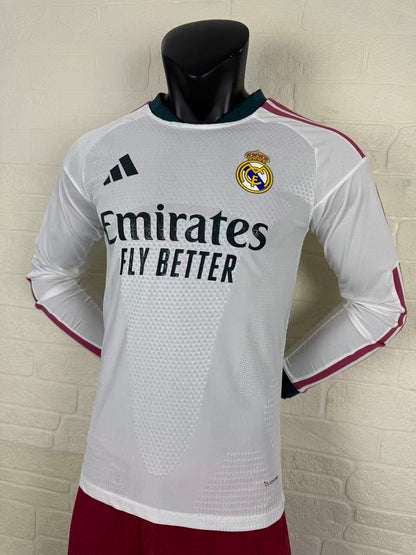 Real Madrid 26/27 Home Long Sleeve Player Version Football Shirt