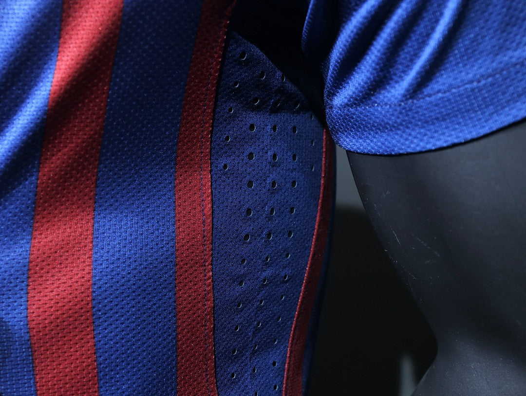 Barcelona 11/12 Home Player Version Long Sleeve Football Shirt