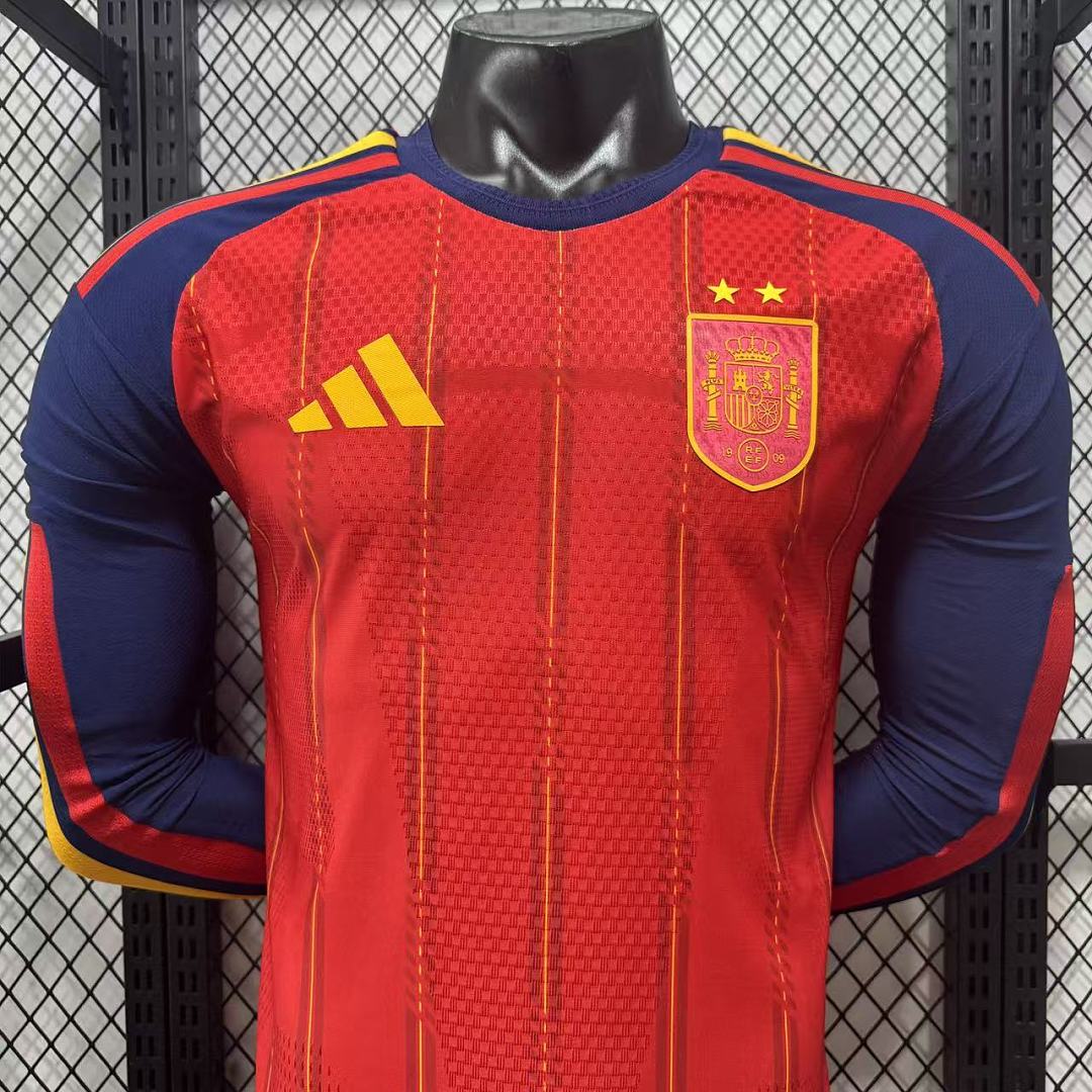 Spain 2026 Home Long Sleeve Football Shirt