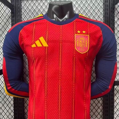 Spain 2026 Home Long Sleeve Football Shirt