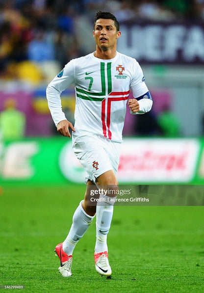 Portugal 2012 Away Player Version Long Sleeve Football Shirt