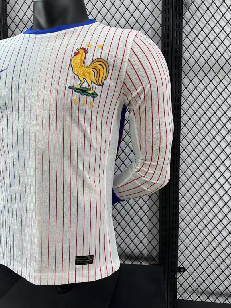 France 2024 Away Long Sleeve Football Shirt