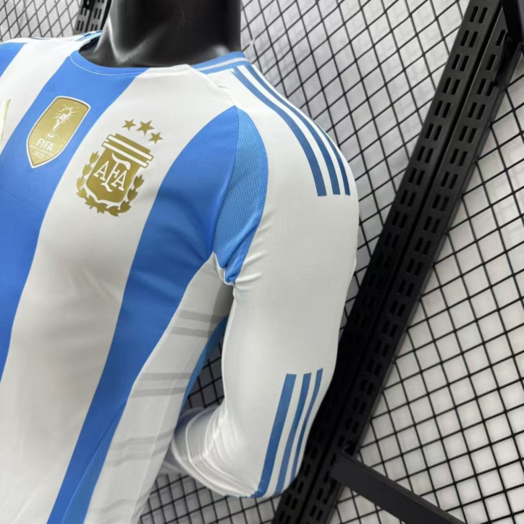 Argentina 2024 Home Long Sleeve Football Shirt