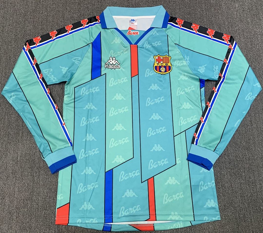 Barcelona 96/97 Away Long Sleeve Football Shirt