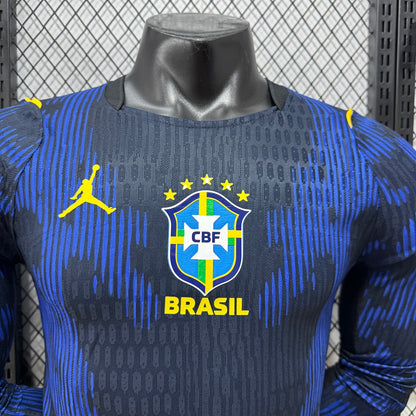 Brazil 2026 Away Long Sleeve Football Shirt